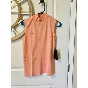 UNIF peach mock neck